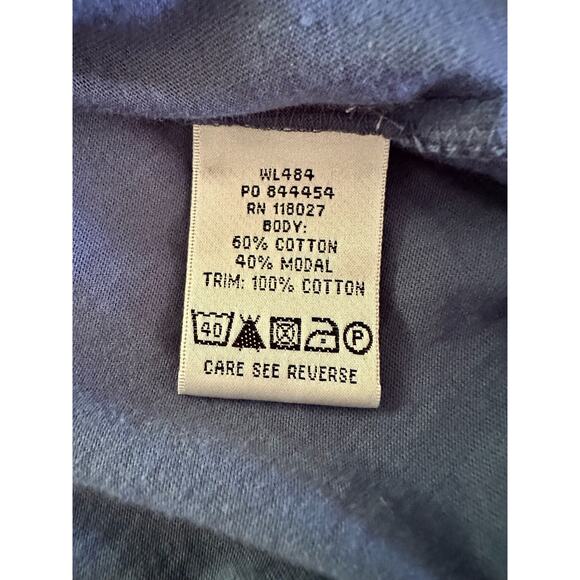 Boden Empire Waist Blue top sz 12 -‎ runs small - Picture 7 of 8